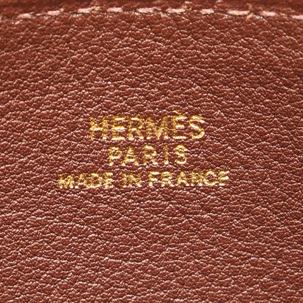 エルメス ドゴン付属 コインケース ポーチ ブラウン レザー レディース HERMES 【中古】