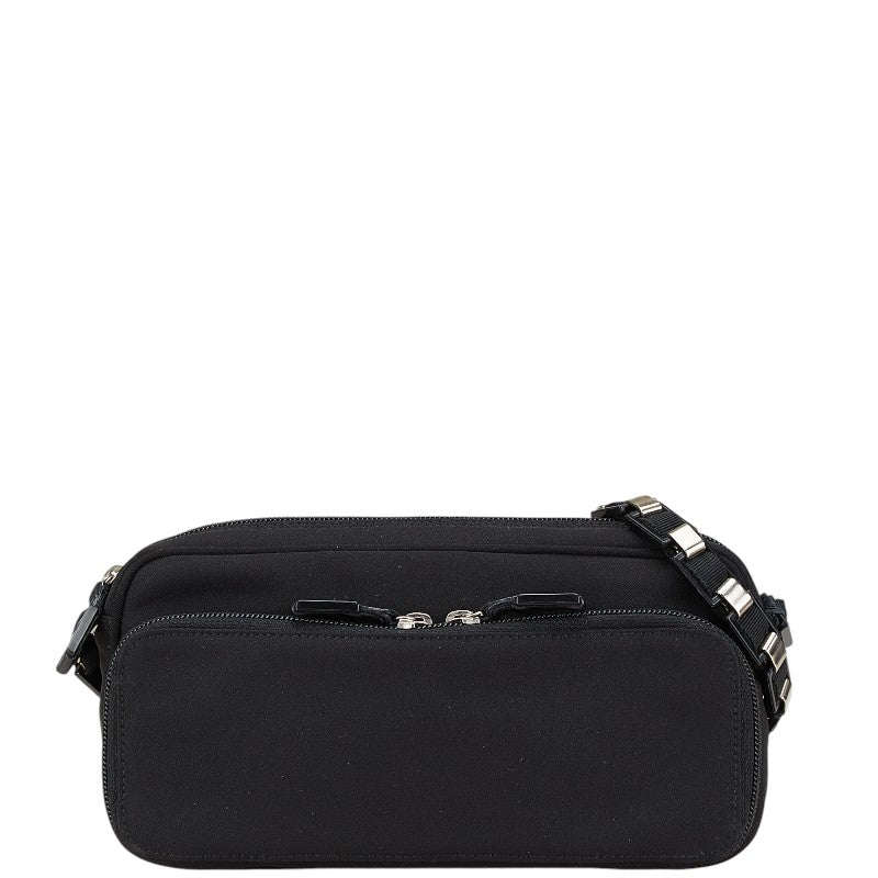 サルヴァトーレフェラガモ ショルダーバッグ ブラック キャンバス レディース Salvatore Ferragamo 【中古】