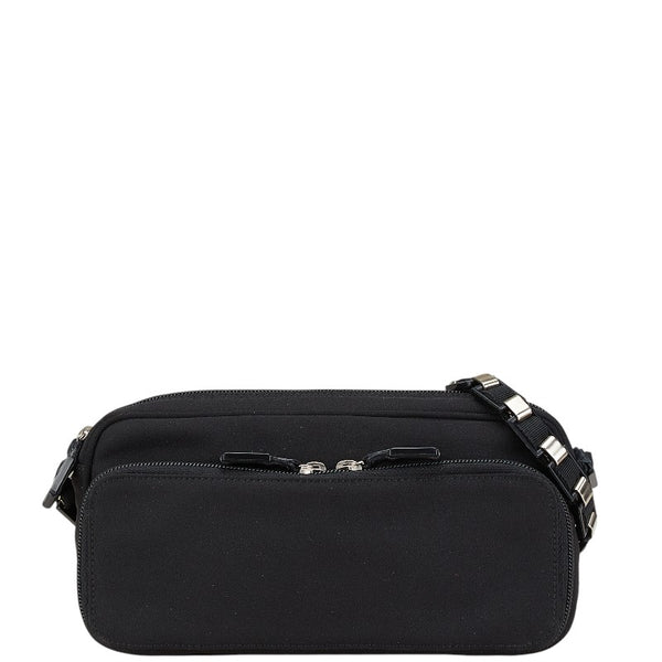 サルヴァトーレフェラガモ ショルダーバッグ ブラック キャンバス レディース Salvatore Ferragamo 【中古】