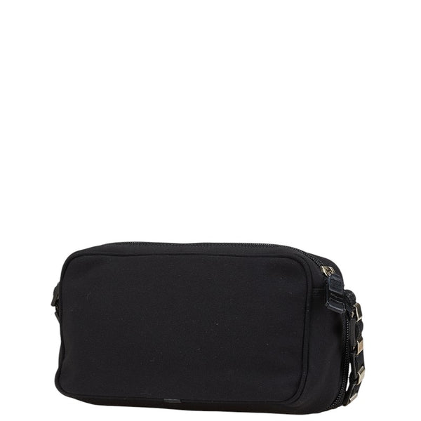 サルヴァトーレフェラガモ ショルダーバッグ ブラック キャンバス レディース Salvatore Ferragamo 【中古】