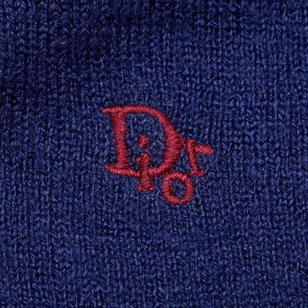 ディオール ニット セーター Vネック サイズ：S ネイビー アクリル レディース Dior 【中古】