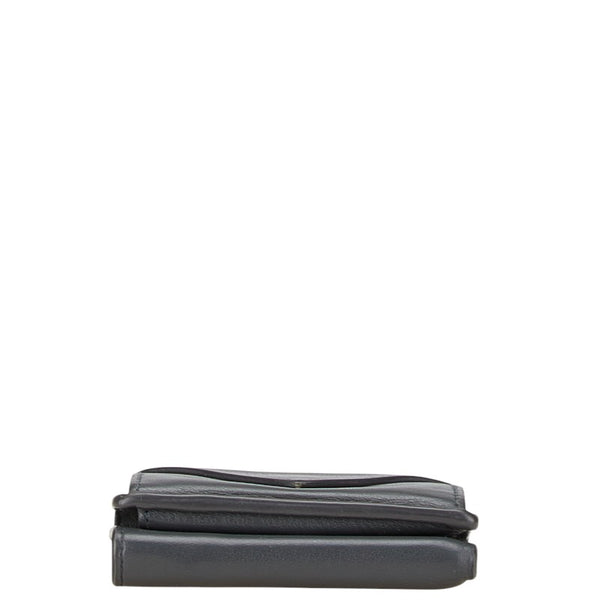 バレンシアガ ペーパー ミニ コンパクトウォレット 二つ折り財布 391446 ブラック レザー レディース BALENCIAGA 【中古】