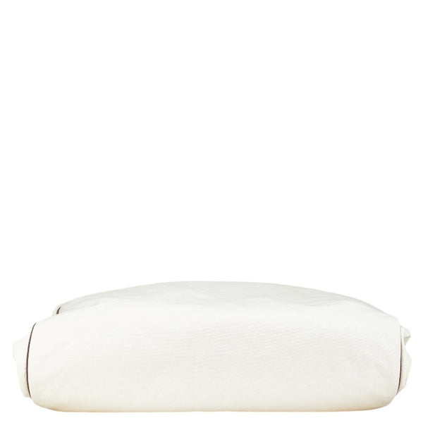 エルメス ロゴ ガーメントケース スーツカバー アイボリー ブラウン キャンバス レディース HERMES 【中古】