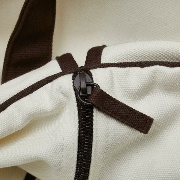 エルメス ロゴ ガーメントケース スーツカバー アイボリー ブラウン キャンバス レディース HERMES 【中古】