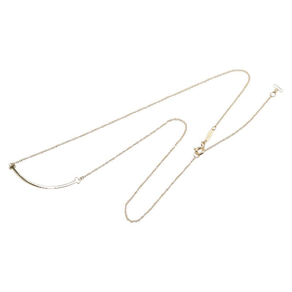 ティファニー Tスマイル スモール ネックレス K18YG イエローゴールド レディース TIFFANY&Co. 【中古】