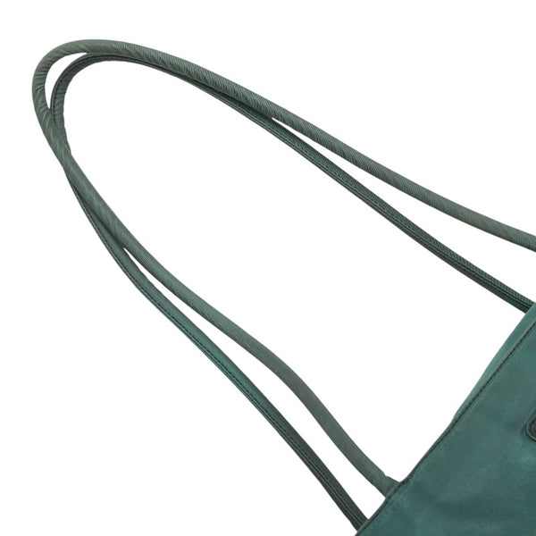 プラダ 三角ロゴプレート ハンドバッグ トートバッグ グリーン ナイロン レディース PRADA 【中古】
