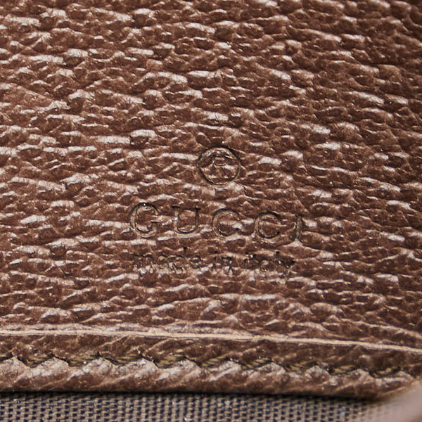 グッチ GGスプリーム オフィディア コンチネンタルウォレット 長財布 523153 ベージュ ブラウン PVC レザー レディース GUCCI 【中古】