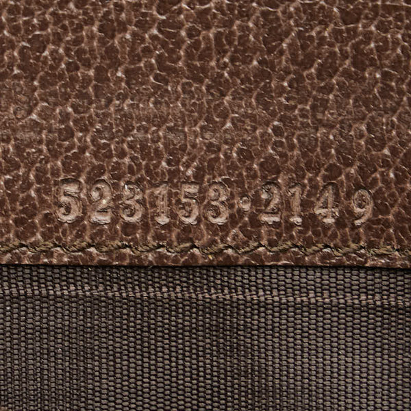 グッチ GGスプリーム オフィディア コンチネンタルウォレット 長財布 523153 ベージュ ブラウン PVC レザー レディース GUCCI 【中古】