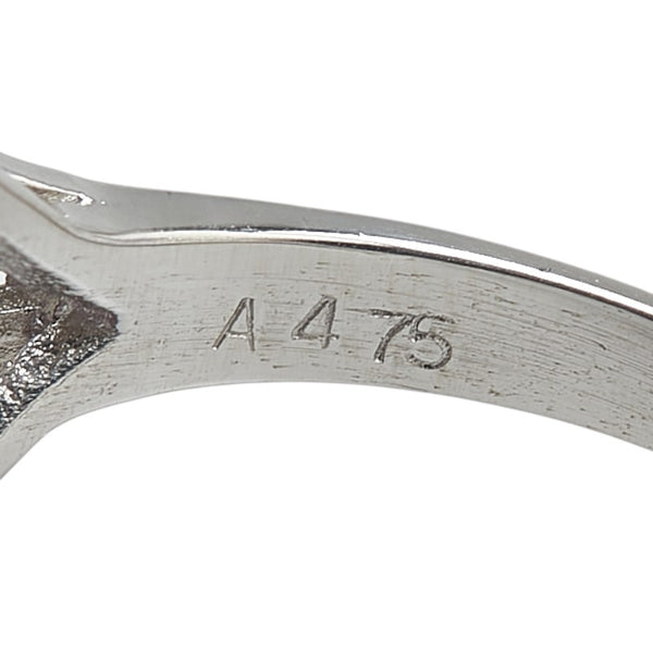 Pt900 プラチナ アメジスト4.75ct ダイヤ リング 指輪 レディース 14.5号 【中古】
