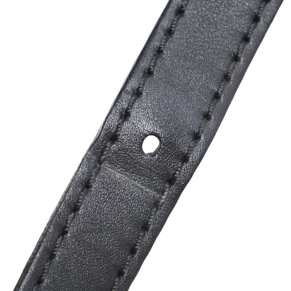 シャネル キルティング 斜め掛け ショルダーバッグ ブラック ツイード レザー レディース CHANEL 【中古】