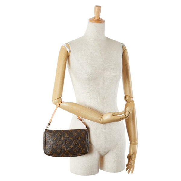 ルイ ヴィトン モノグラム ポシェット アクセソワール ハンドバッグ M51980 ブラウン PVC レザー レディース LOUIS VUITTON 【中古】