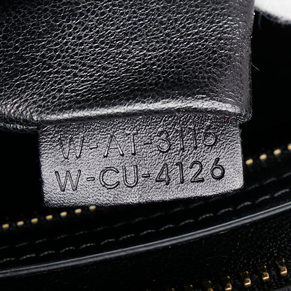 セリーヌ ラゲージ ミニショッパー ハンドバッグ トートバッグ ブラック レザー レディース CELINE 【中古】