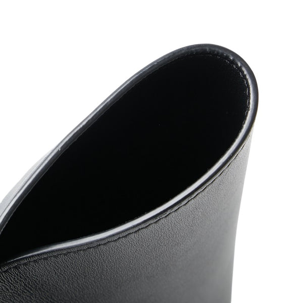 セリーヌ ラゲージ ミニショッパー ハンドバッグ トートバッグ ブラック レザー レディース CELINE 【中古】