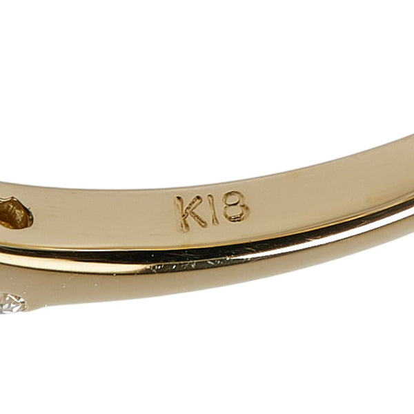 K18YG イエローゴールド ダイヤ1.06ct ダイヤ0.58ct リング 指輪 レディース 12号 【中古】
