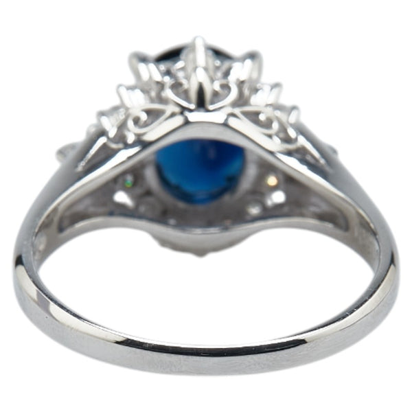Pt900 プラチナ サファイア1.89ct ダイヤ0.31ct リング 指輪 レディース 13号 【中古】