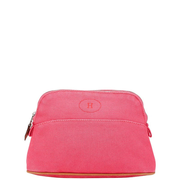 エルメス ボリード20 ポーチ ピンク キャンバス レディース HERMES 【中古】