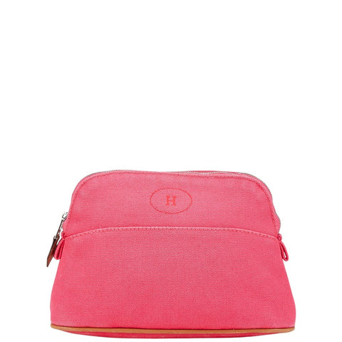 エルメス ボリード20 ポーチ ピンク キャンバス レディース HERMES 【中古】