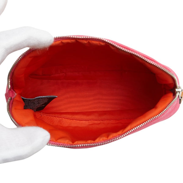 エルメス ボリード20 ポーチ ピンク キャンバス レディース HERMES 【中古】