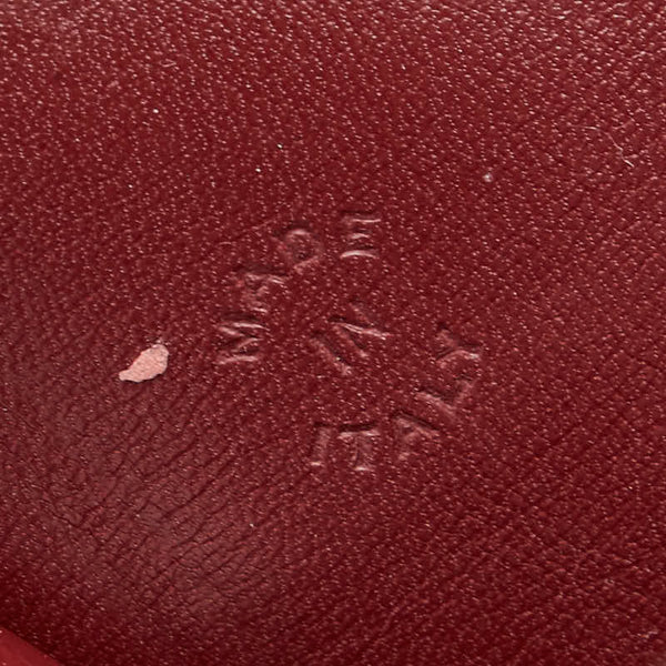 カルティエ マストライン クラッチバッグ ワインレッド ボルドー レザー レディース CARTIER 【中古】