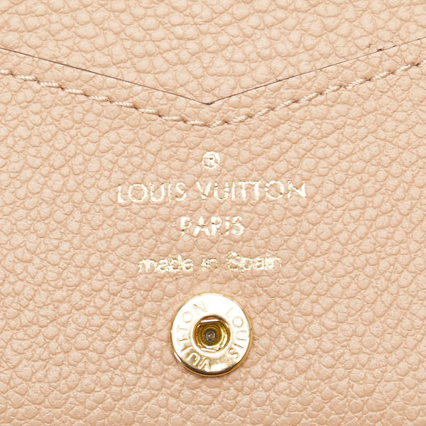 ルイ ヴィトン モノグラム アンプラント ミュルティカルト カードケース 名刺入れ M67261 ベージュ レザー レディース LOUIS VUITTON 【中古】