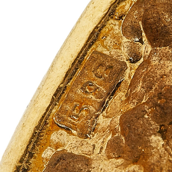 シャネル ココマーク ひし形 カフス ゴールド メッキ レディース CHANEL 【中古】