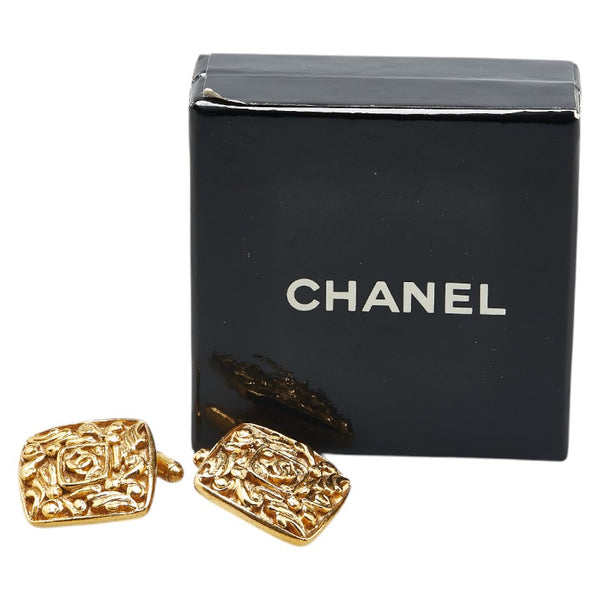 シャネル ココマーク ひし形 カフス ゴールド メッキ レディース CHANEL 【中古】