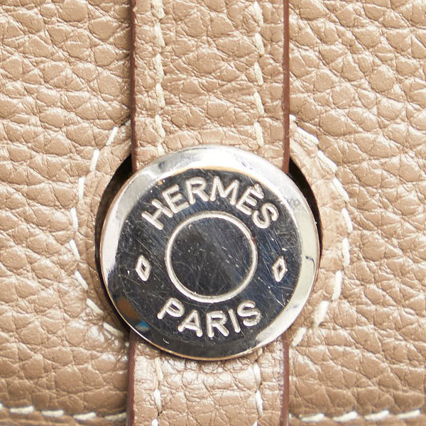 エルメス ドゴンGM 長財布 エトープ グレージュ トゴ レディース HERMES 【中古】