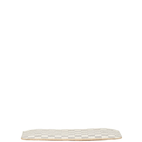 ルイ ヴィトン ダミエアズール ネヴァーフルMM付属 ポーチ N41361 ホワイト PVC レザー レディース LOUIS VUITTON 【中古】