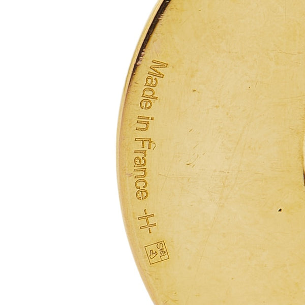 エルメス ネックレス ブラウン ゴールド バッファローホーン メッキ レディース HERMES 【中古】