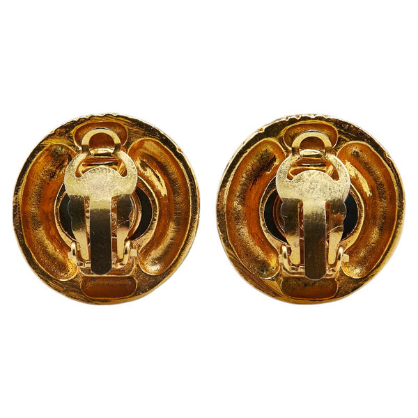 シャネル CHANELロゴ ラウンド イヤリング ゴールド メッキ レディース CHANEL 【中古】