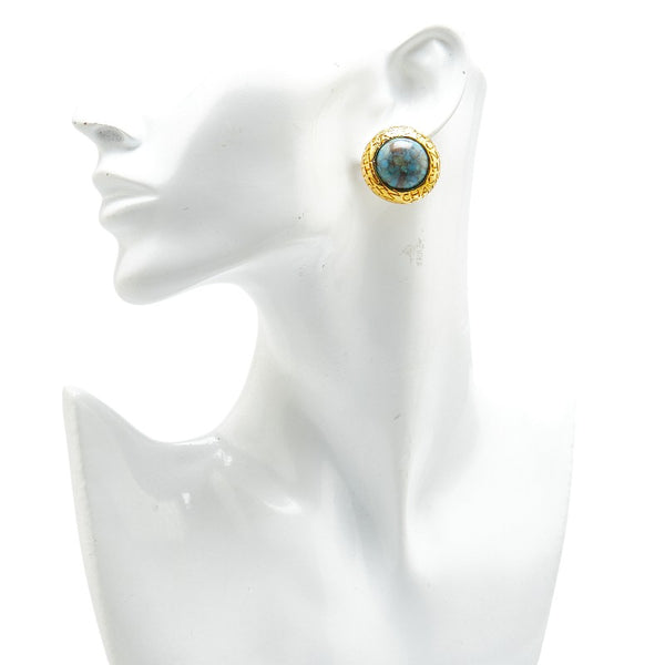 シャネル CHANELロゴ ラウンド イヤリング ゴールド メッキ レディース CHANEL 【中古】