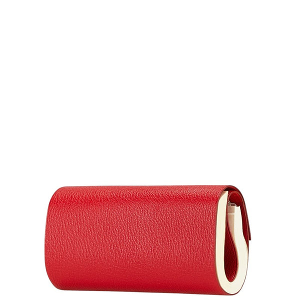 エルメス カイエ ルーレ ロール メモ帳 手帳カバー レッド レザー レディース HERMES 【中古】