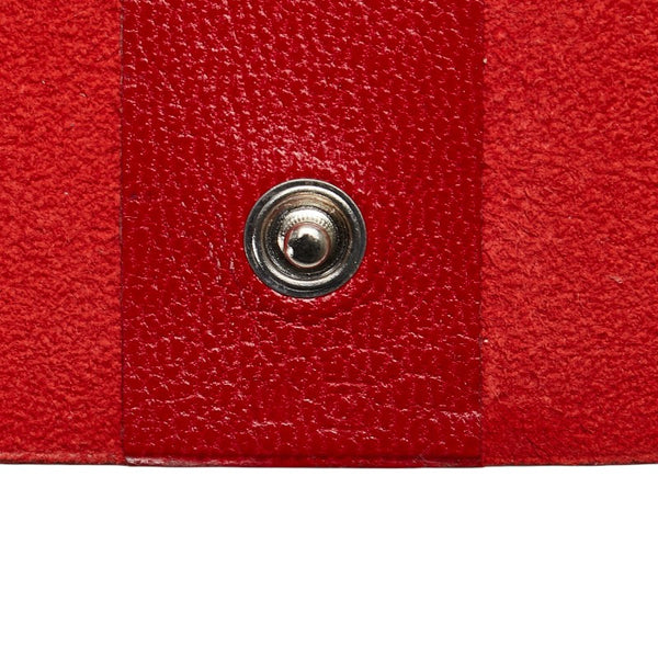 エルメス カイエ ルーレ ロール メモ帳 手帳カバー レッド レザー レディース HERMES 【中古】