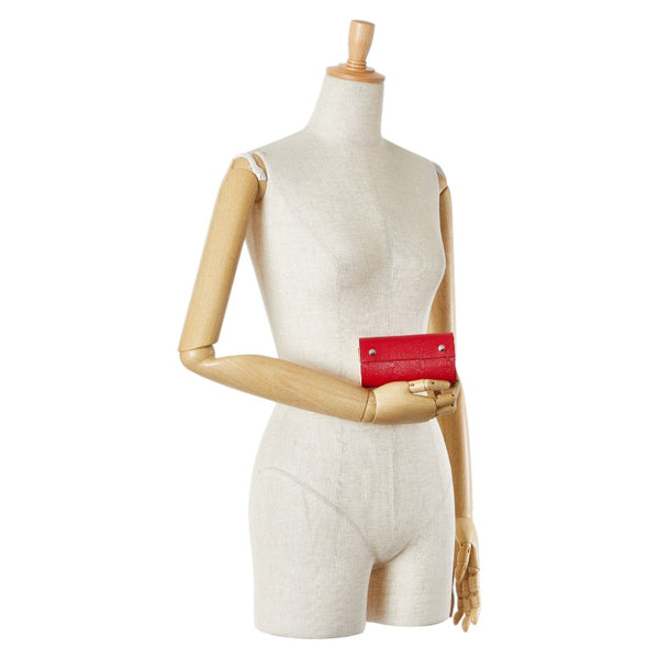 エルメス カイエ ルーレ ロール メモ帳 手帳カバー レッド レザー レディース HERMES 【中古】