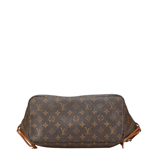 ルイ ヴィトン モノグラム ネヴァーフルMM トートバッグ ショルダーバッグ M41178 ブラウン PVC レザー レディース LOUIS VUITTON 【中古】