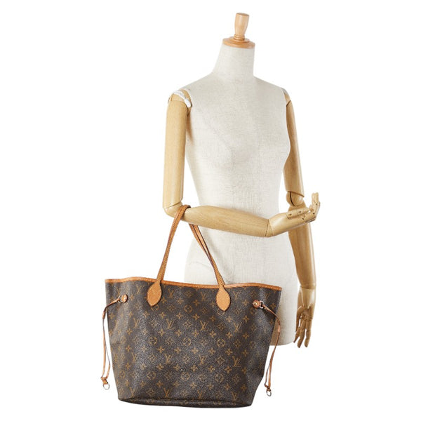ルイ ヴィトン モノグラム ネヴァーフルMM トートバッグ ショルダーバッグ M41178 ブラウン PVC レザー レディース LOUIS VUITTON 【中古】