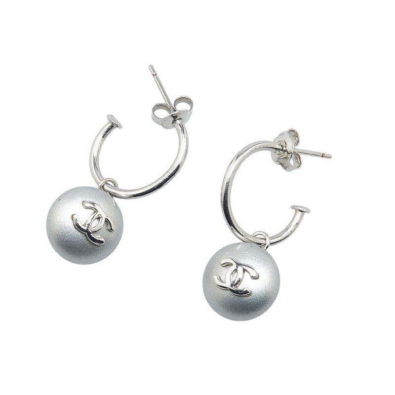 シャネル ココマーク ピアス シルバー メタル レディース CHANEL 【中古】