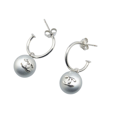 シャネル ココマーク ピアス シルバー メタル レディース CHANEL 【中古】