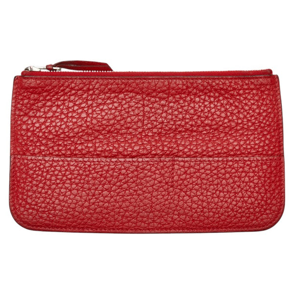 エルメス ドゴンGM 長財布 レッド トリヨンクレマンス レディース HERMES 【中古】