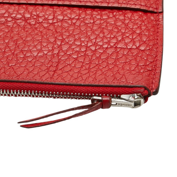 エルメス ドゴンGM 長財布 レッド トリヨンクレマンス レディース HERMES 【中古】