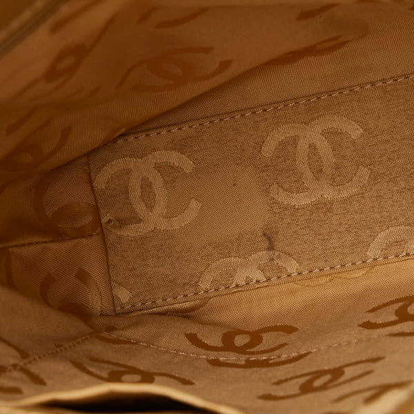 シャネル ココマーク ワイルドステッチ トートバッグ A18126 ベージュ レザー レディース CHANEL 【中古】