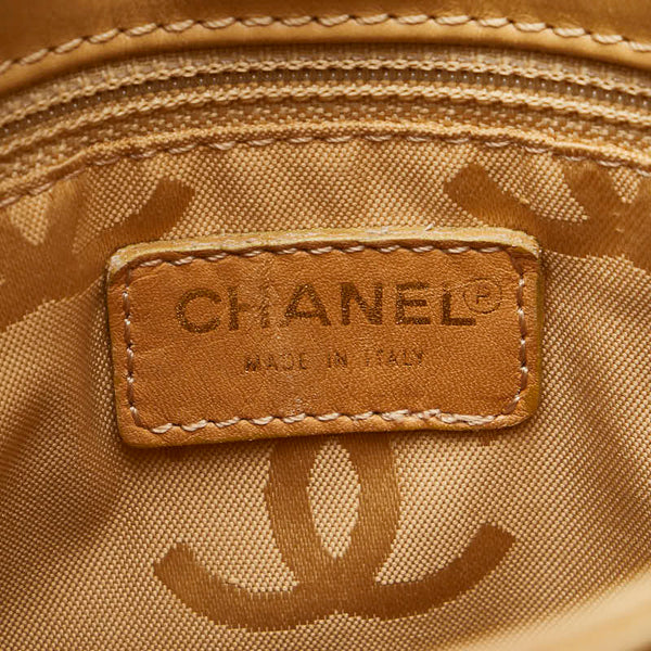 シャネル ココマーク ワイルドステッチ トートバッグ A18126 ベージュ レザー レディース CHANEL 【中古】