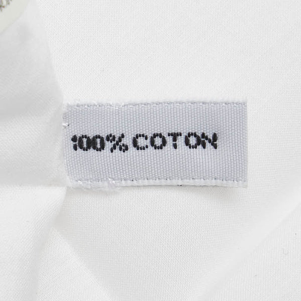 エルメス ドット刺繍 ハンカチ ホワイト コットン レディース HERMES 【中古】