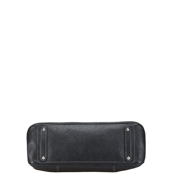 サルヴァトーレフェラガモ ガンチーニ ハンドバッグ トートバッグ ブラック レザー レディース Salvatore Ferragamo 【中古】