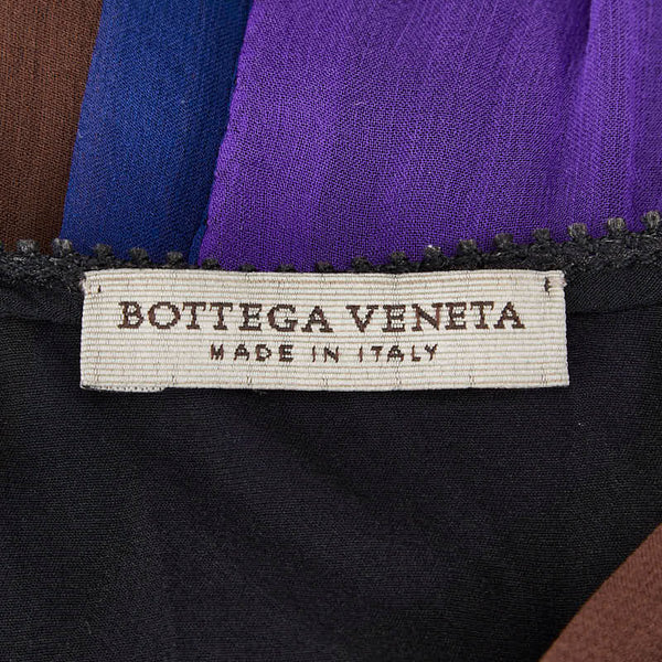 ボッテガヴェネタ ワンピース ドレス サイズ：38 ブラック マルチカラー シルク レディース BOTTEGAVENETA 【中古】