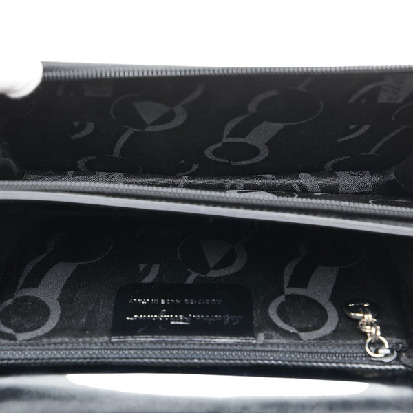 サルヴァトーレフェラガモ ガンチーニ ハンドバッグ ワンショルダーバッグ ブラック レザー レディース Salvatore Ferragamo 【中古】