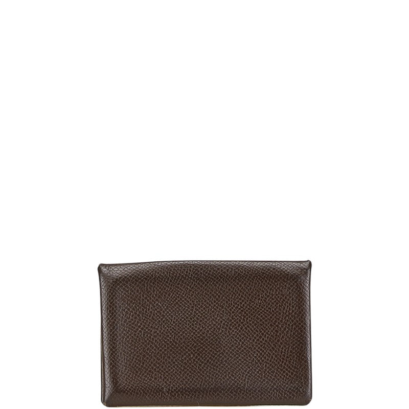 エルメス 名刺入れ ブラウン ヴォーエプソン レディース HERMES 【中古】
