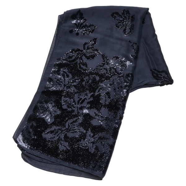 サルヴァトーレフェラガモ 花柄 ストール ネイビー レディース Salvatore Ferragamo 【中古】