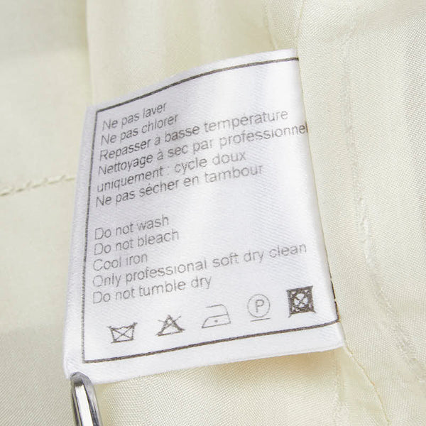 シャネル ツイード スパンコール スカート フレア ひざ丈 サイズ：36 ホワイト ブラック ウール コットン レディース CHANEL 【中古】