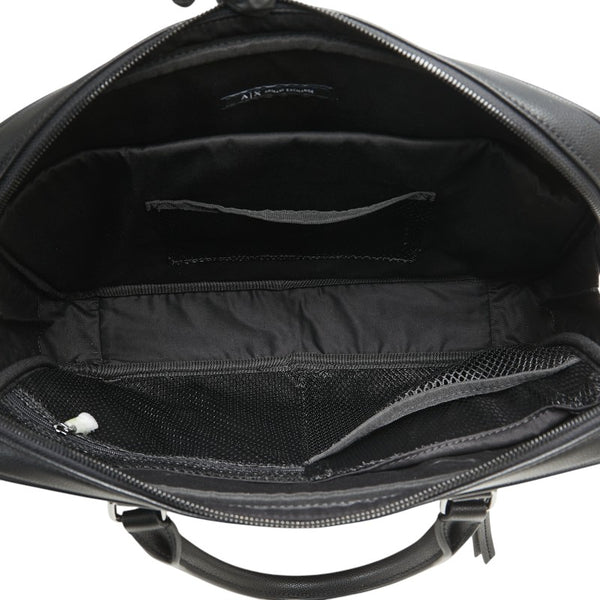 アルマーニエクスチェンジ ビジネスバッグ 952393 CC830 ブラック レザー メンズ ARMANI EXCHANGE 【中古】